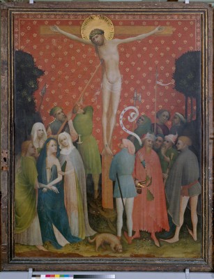 Crucifixion from Golden Panel. Workday view © Landesmuseum Hannover 