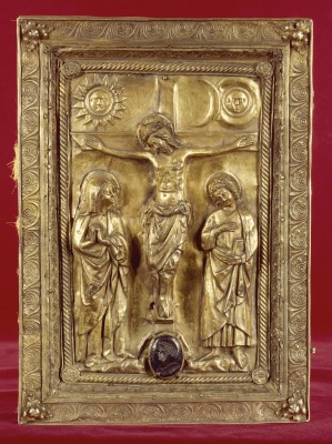 Premier évangéliaire de la Sainte Chapelle. Paris, vers 1230 et vers 1240-1248. Parchemin, H. 0.36 ; L. 0.26 m. Paris, Bibliothèque nationale de France. Ms Lat. 8892. © BnF