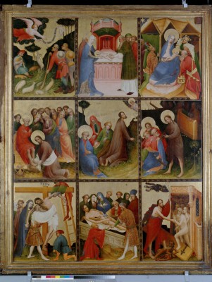 Scenes from the life of Christ from Golden Panel from Landesmuseum Hannover 