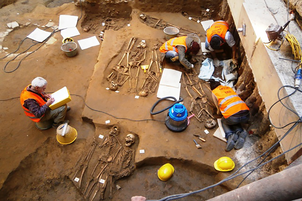 Excavations in Firenxe of late Roman Burial ground © Uffizi/ Press release