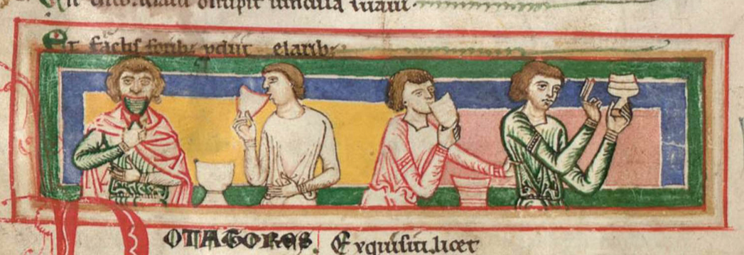 Detail from the Manuscript containing the Carmina Burana, Fol 89 v © München Bayerische Staatsbibliothek CLM 4660