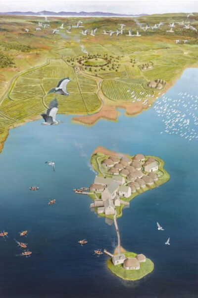 Finlaggan. © Open Virtual Worlds at University of St Andrews. Lords of the Isles/ David Simon