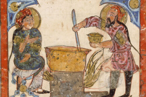 Preparation of medicine from honey or syrup from an Iraqi manuscript of Dioscorides’ De Materia Medica, 1224. The Metropolitan Museum of Art