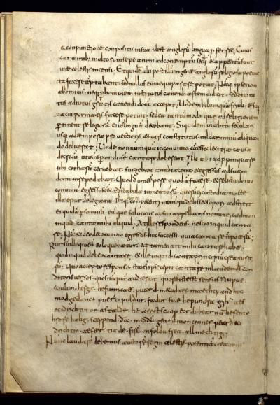 Page with the new version of Cædmun's poem. © Rome, National Central Library, MS. Vitt. Em. 1452, f. 122v.