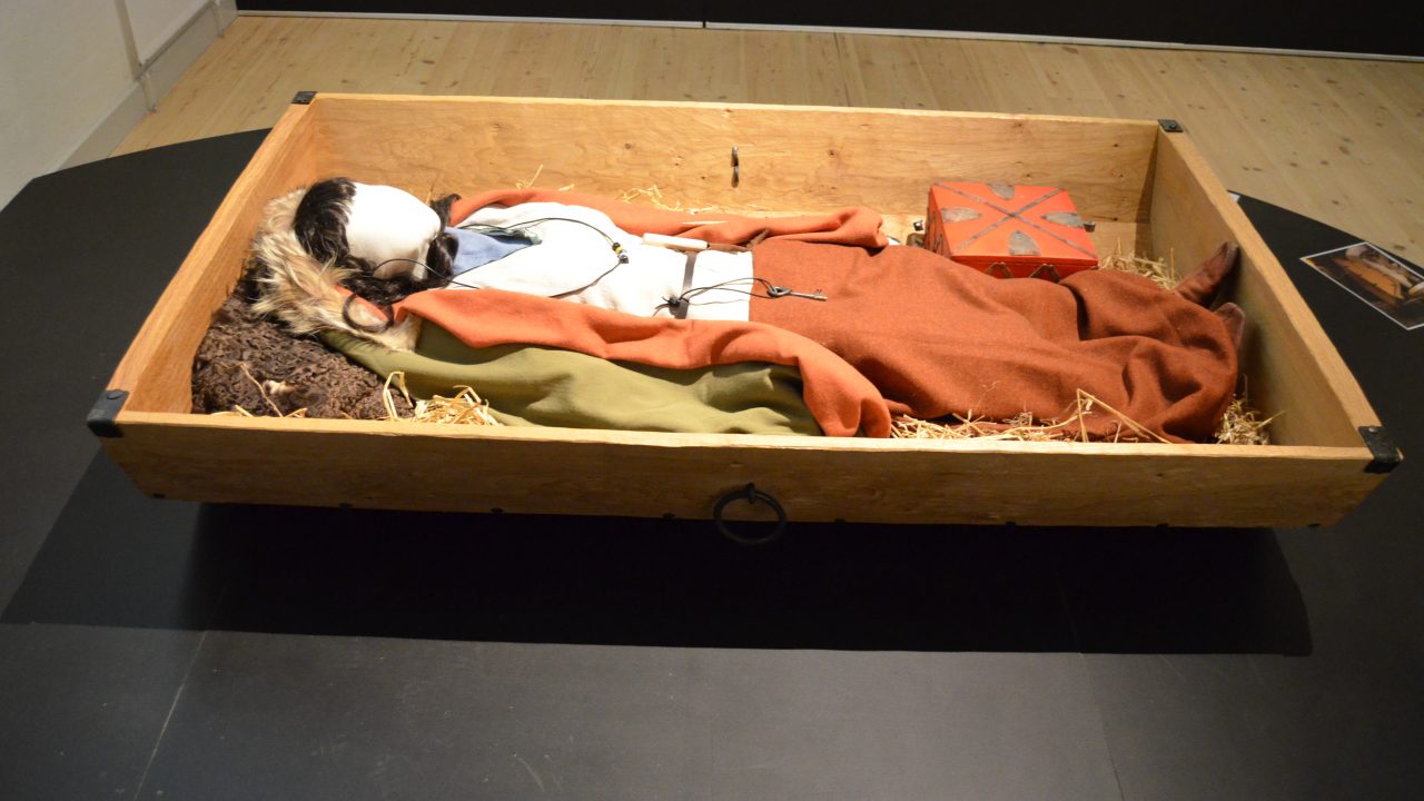 Burial in a Wagon Box. Haarby. Silkeborg Museum