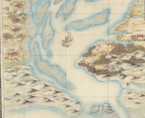 Detail of a map from ca. 1650 by Clerville. © BnF