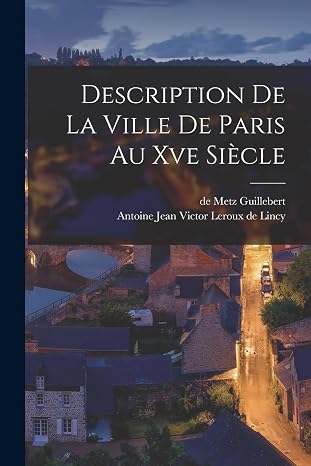 Cover desciption de ville des paris