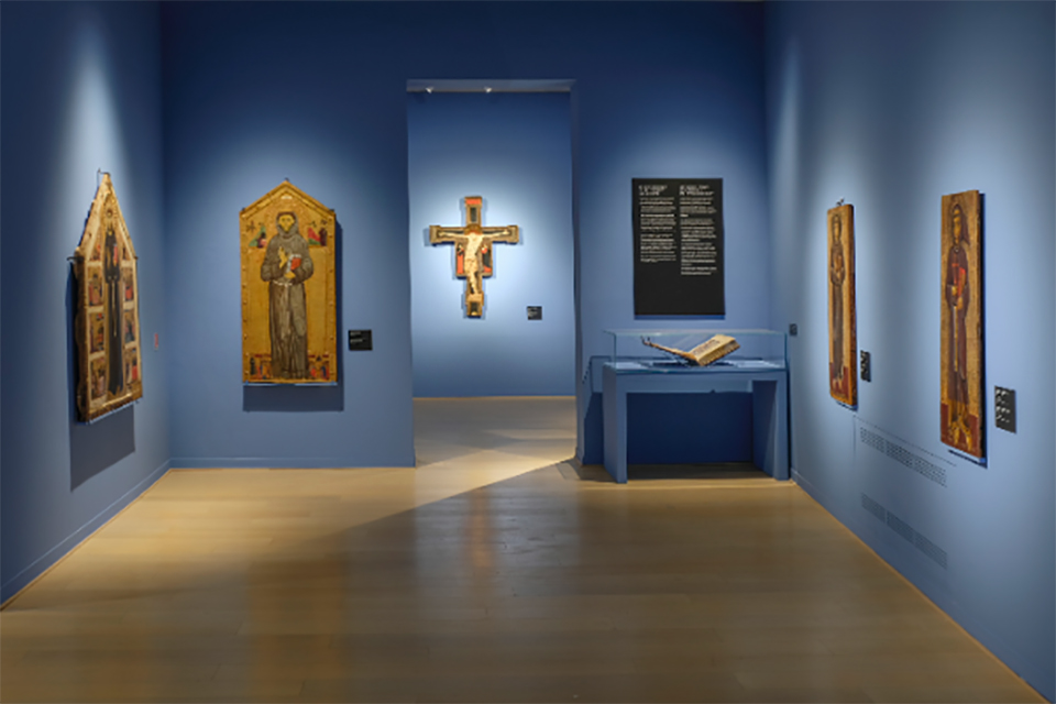 Exhibition in Arezzo 2026: Images of S. Francis. Press photo