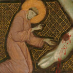 Detail of crucifix by the Mster of St. Francis © Galleria Nazionale Umbria. Source: wikipedia
