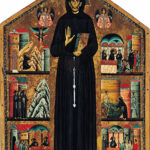 The painted panel by Bonaventura Berlinghiari c. 1235. Soruce: Wikipedia