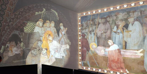 In the recent exhibition in Umbria presenting the work of the Master of San Francesco, his painting of the scene of dead from ca. 1250 was shown next to that of Giotto from fifty years later. In both secenes, Elias is shown wearing a cap. However, the brethren in the first scene as well as the saint are painted with a short-cut crown of hair. In that og Giotto, they are properly tonsured. Source: