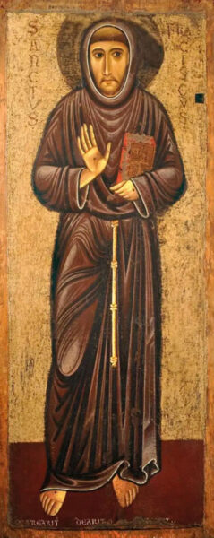 St. Francis from Margarito d'Arezzo. Montepulciano. Source: wikipedia