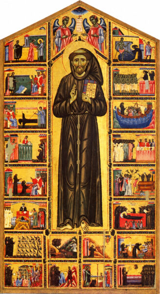 Painted panel by The Master of San Francesco. Firenze. Source: Wikipedia