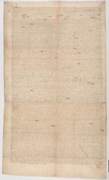 Last will and Testament of Nicolas Flamel 1418. © Archives nationales de France