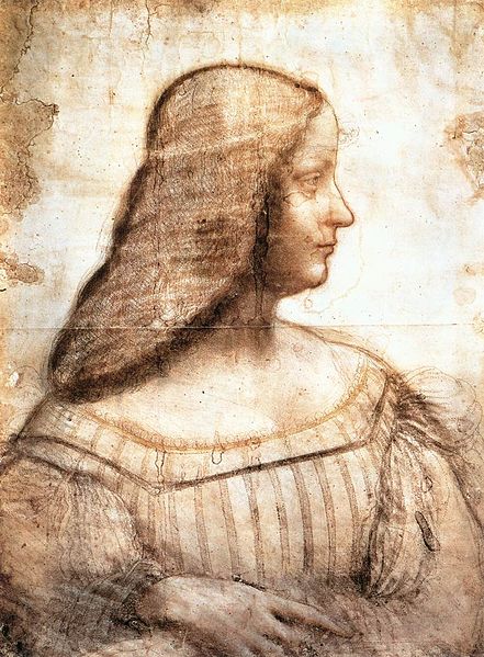 Isabella d'Este drawing in Louvre - Wiki