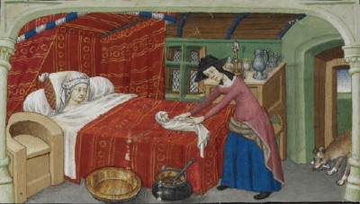 PHOTO: Royal MS. 20 B. XX, f.86v Stillbirth of a Monstrous Child