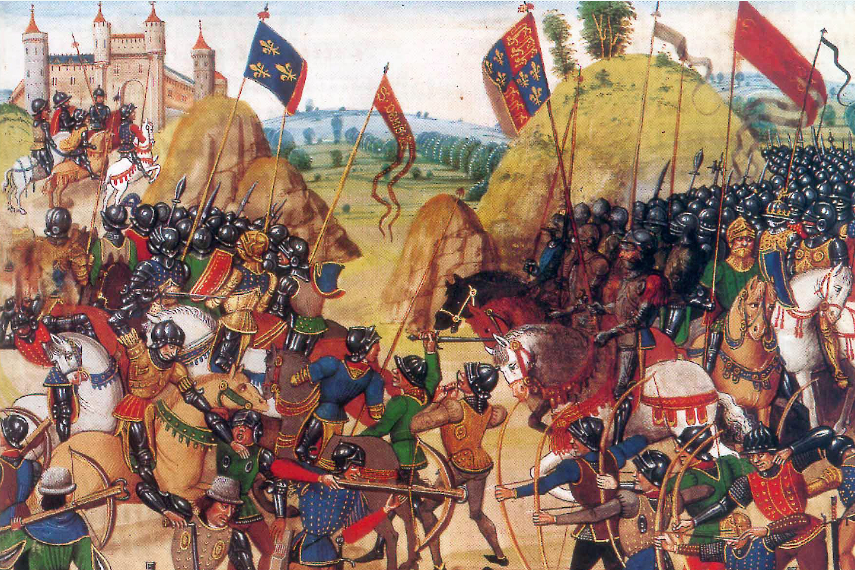 Battle of azincourt from Froissart