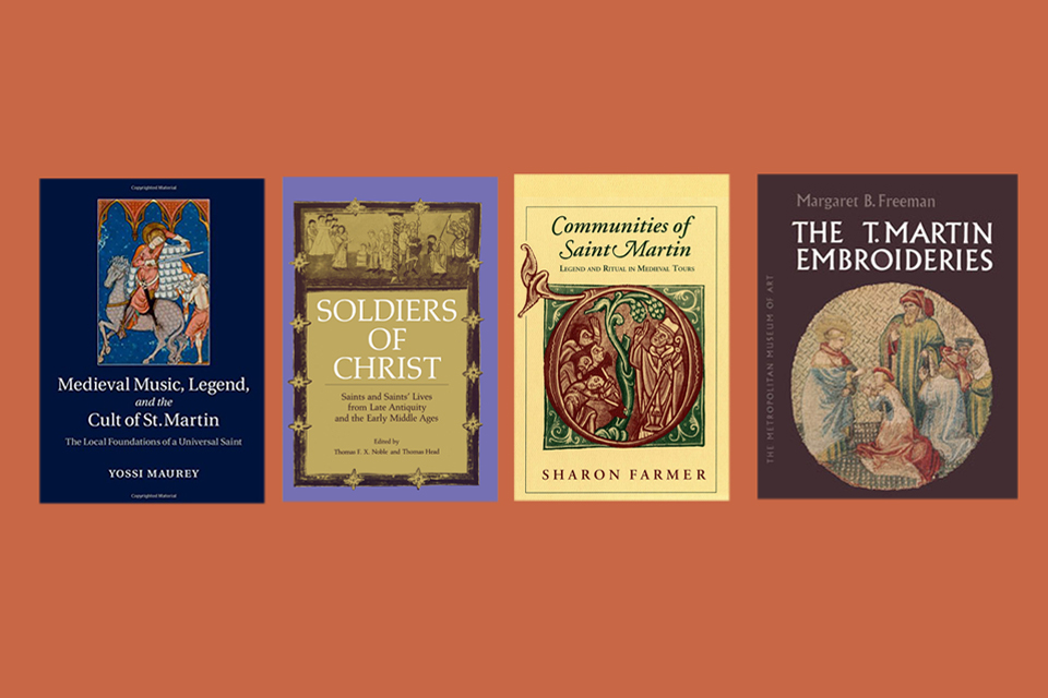Collage of books about st. Martin
