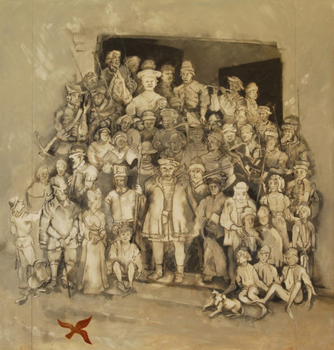 The Servants in the household of Brask. Drawing by L Löfman. Source: Östergötland Museum