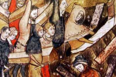 Burying Plague Victim of Tournai