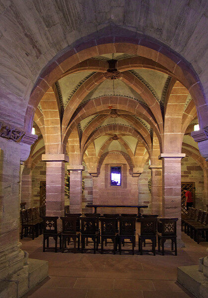 Crypt beneath the Cathedral in Basel © wasleys.org.uk