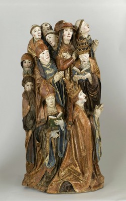 Ten religious at prayer, Atelier de Daniel Mauch, vers 1505-1510, tilleul polychrome, Paris, Musée du Louvre, ©RMN Grand Palais / Stéphane Maréchalle