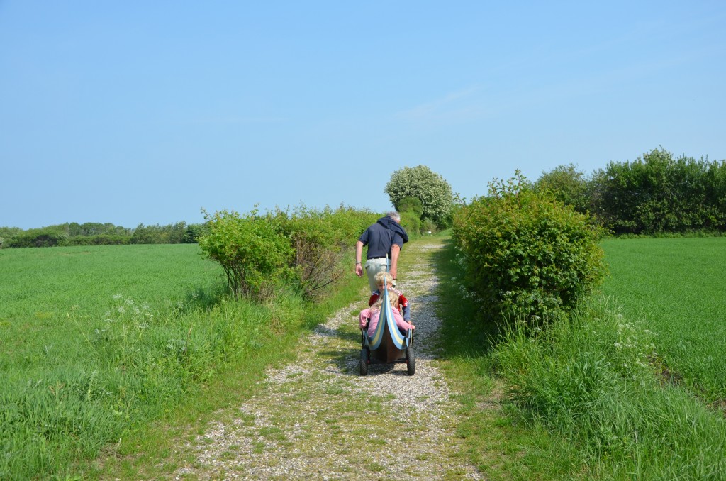 On the way to Ladby Viking Ship in Funen, Denmark