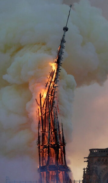 Notre-Dame Steeple is burning 2019