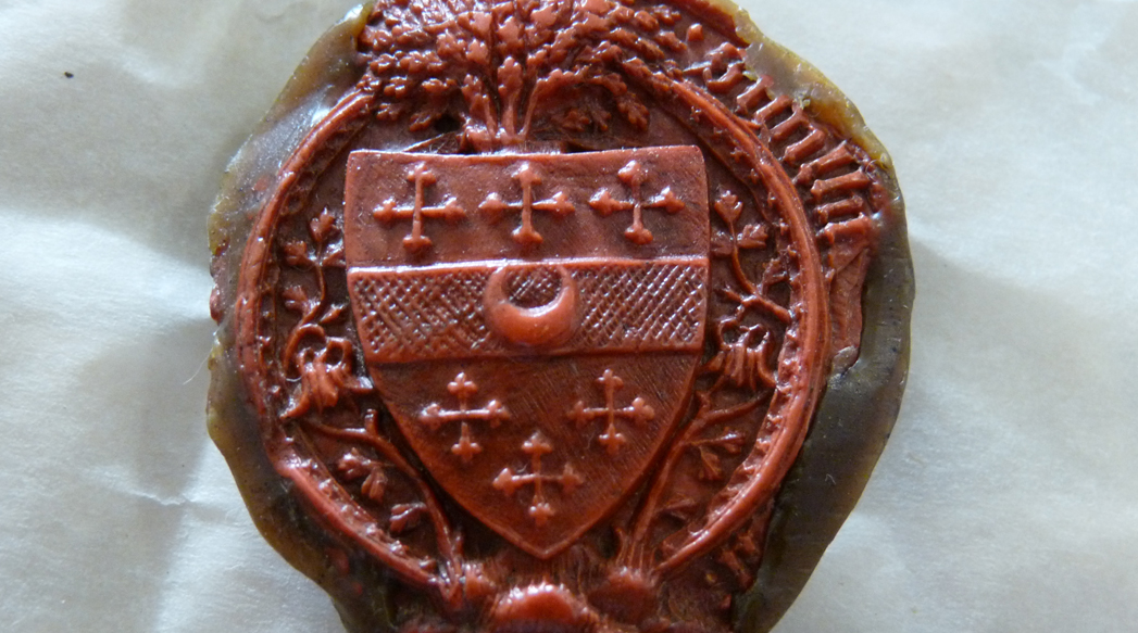 William de Beauchamp's receipt for service in Portugal, 1381 seal