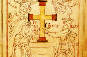 Emma & Cnut from Liber Vitae of the new Minster BL Stowe 944