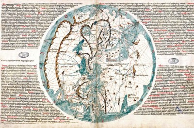 Map from 1311 by Genoese    Cartographer,  Pietro Vesconte. Source: Wikipedia