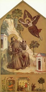 Giotto di Bondone: the Stigmatization. Louvre