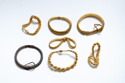 Viking Gold Treasure found at Vejen in 2016. Museum of Sønderskov/ Nick Schadt
