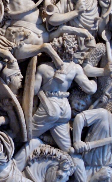 Detail from the Grande Ludovisi Sarchophagus, ca. AD 250. Source: Wikipedia