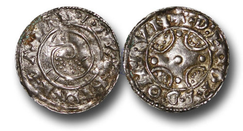 Harthacnut, ME658: Coin with serpent. probably struck during the lifetime of Cnut. Lund mint Skåne (now Sweden); moneyer Theodred