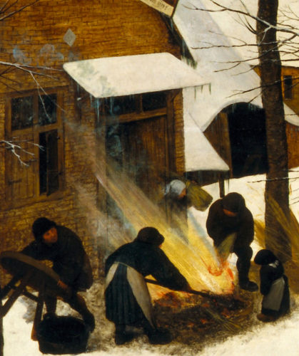 Hunters in the Snow. By Pieter Bruegel the Elder. Source: Google Art project/Vienna Arthistorisches Museum