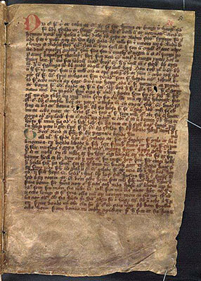 The theta fragment is the oldest fragment from a Family saga, mid 13th c. Image courtesy Jóhanna Ólafsdóttir, Árni Magnússon Institute for Icelandic Studies