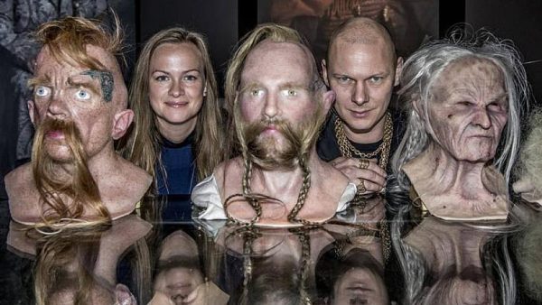 Wax heads at the Viking Echibition at the National Museum in Copenhagen © Jim Lyngvild