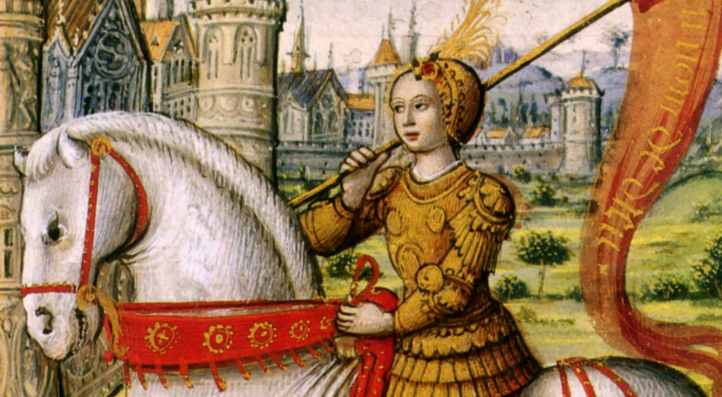 Joan of Arch on Horseback - source wikipedia