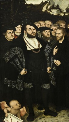 Johann Friedrich von Sachsen and the Wittenberger Reformators, Lucas Cranach d. J. ca. 1543, (Fragment), © Toledo Museum of Art (Toledo, Ohio), Gift of Edward Drummond Libbey, 1926.55. Photo: Incorporated, Toledo