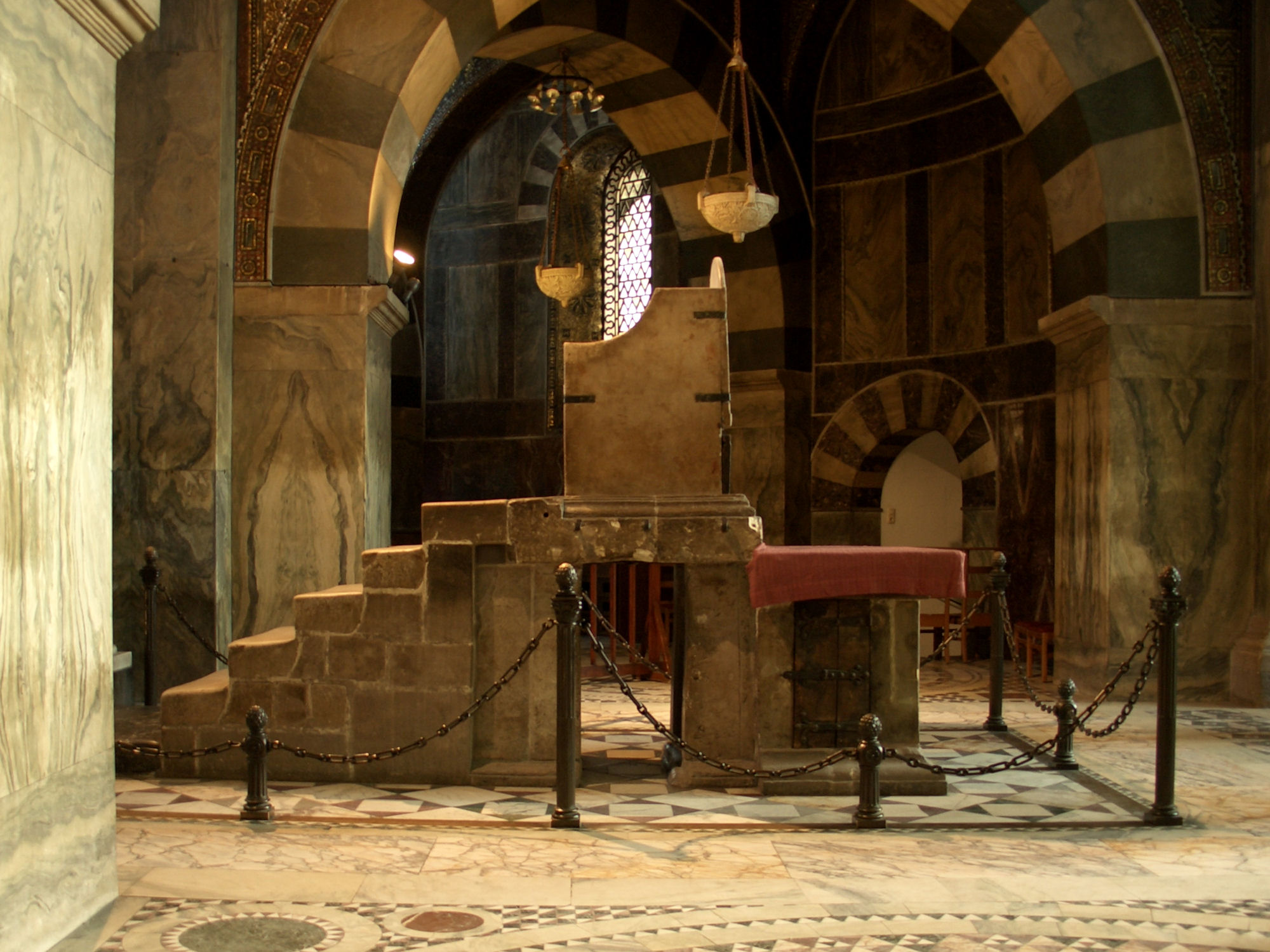 The Throne of Charlemagne in Aachen