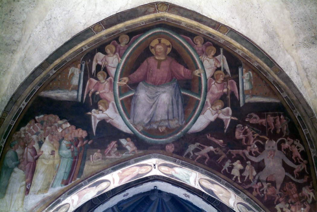 Last judgment in Viboldone by Giusto di Giovanni de' Menabuoi 14th century