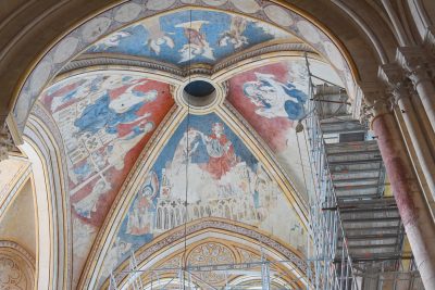 The Vaults with murals in the Cathedral of Poitiers