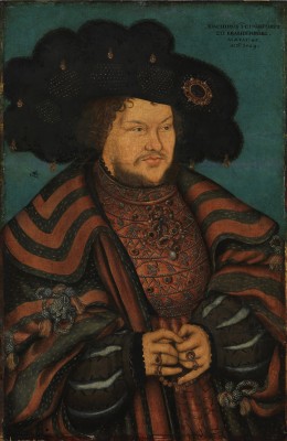 Joachim I Nestor, Margrave of Brandenburg by Lucas Cranach the Elder. Staatsgalerie Aschaffenburg. Source: Wikipedia
