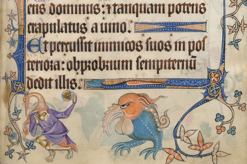 The Luttrell Psalter, Add MS 42130, f. 145r © British Library