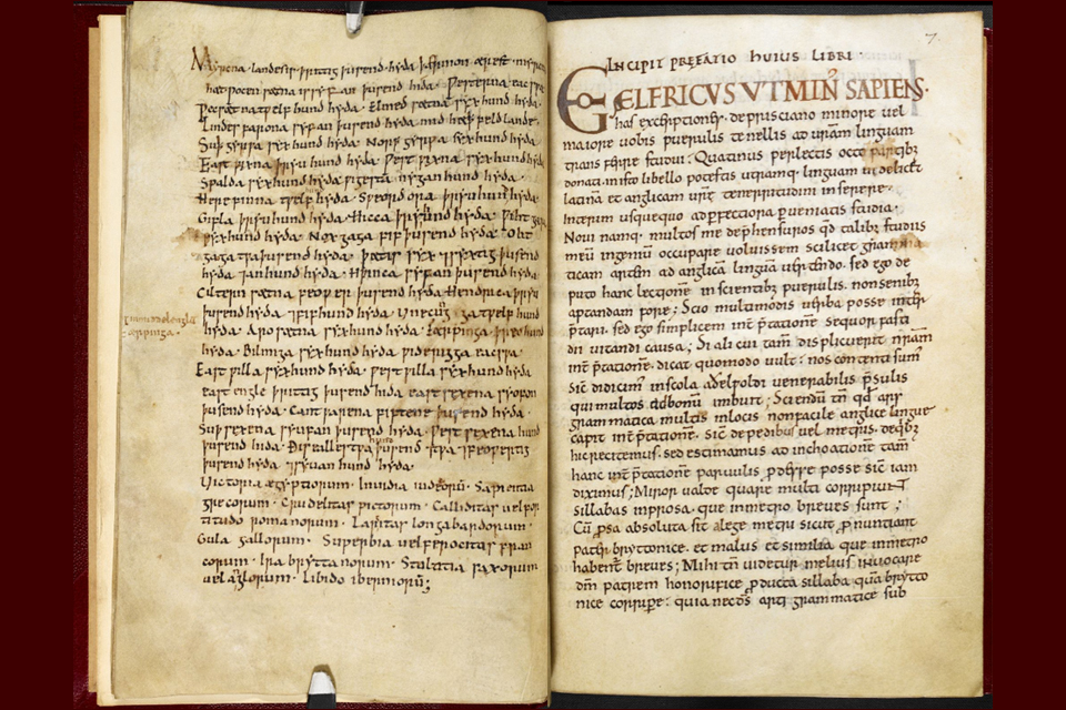 Earliest manuscript with the Tribal Hidage, British Library: Harley MS 3271, f 6v