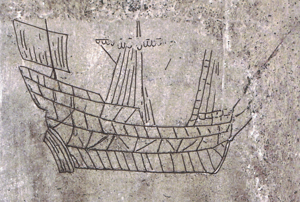 Medieval Graffiti ship from Norfolk