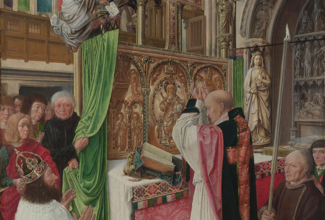 The Mass of Saint Giles Artist: Master of Saint Giles Date made: about 1500 Source: The National Gallery, London
