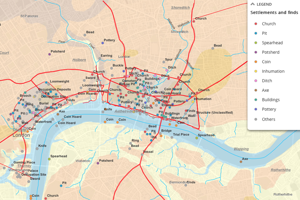 Mola Map of Anglo-Saxon London