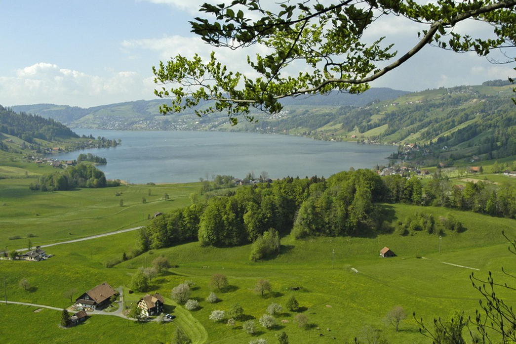 Morgarten with the lake Ageri